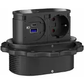 Vogt Steckdosenelement 418740 Schwarz