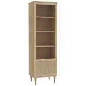 Premium Living Vitrine Calasetta Eichefarben/Beige