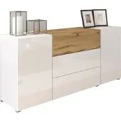 P&b Sideboard Berlin 150 Weiß/Eiche Wotan