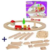 Eichhorn Holzeisenbahn Bundle (5-teilig) in mehrfarbig | Gr.: onesize