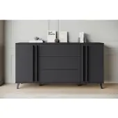 P&b Sideboard Helsinki 150 Schwarz ca. 150x77,8x39,5cm