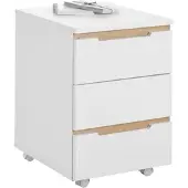 Momax Rollcontainer Dallas Weiß/Eiche Artisan