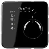 JUNG Raumtemperaturregler UP CD KNX sw glz CD2178SW