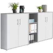Mid.You Aktenschrank Office Edition Sw Set 8 Grau/Weiß