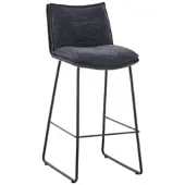 Momax Barhocker in Schwarz/Dunkelgrau