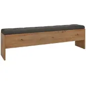 Momax Truhenbank in Dunkelgrau/Artisan Eiche