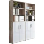 BMG Möbel Aktenschrank Office Edition Sw Set 11 Sonoma Eiche/Weiß