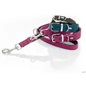 Hunter Verstellbare Führleine Malta 18/200, magenta/schwarz