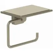 Kludi VELA S Toilettenpapierhalter 25971N5 mit Ablage Stainless Brushed Nickel PVD