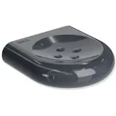 Hewi 477 Seifenhalter 477.02.10092 anthrazitgrau, 97mm, mit Noppen
