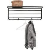 Momax Wandgarderobe Pipe Schwarz
