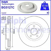 Delphi Bremsscheibe BG5127C, 2 Stück