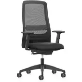 Interstuhl Bürostuhl RUNNER, 172II, schwarz, Stoff / Netz, belastbar bis 120 kg