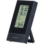 Pearl Digitale Wetterstation mit Uhrzeit, Wecker und Wetterprognose