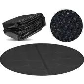 Miganeo Pool Solarfolie Ø 500 cm Deluxe rund | schwarz | 180 my | 12 mm Luftblasen