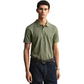 Gant Poloshirt Reg Shield SS Pique Polo Herren Dark Cactus Melange-S