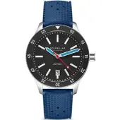 Sternglas - MARUS 2.0 - schwarz-rot silber - Kautschuk 20 dunkelblau / 42MM