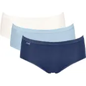 Sloggi Midislip "Basic+ Midi" perfekter Sitz, besonders weiche Nähte, Cotton-Mix, Multipack