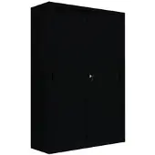 LÜLLMANN Schiebetürenschrank, 5 OH, 1950 x 1200 x 450 mm, tiefschwarz