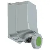 Pce 1357-10 CEE-Wandsteckdose 63A 5p 10h IP67 POWER TWIST 135710