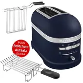 KitchenAid Artisan 2-Scheiben-Toaster 5KMT2204EIB mit Brötchen-Aufsatz 5KTBW