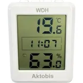 Aktobis Thermo-Hygrometer mit Uhr WDH-TH205