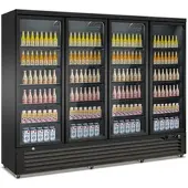 CombiSteel Gastro Flaschenkühlschrank Kühlschrank Gewerbekühlschrank 2025 L 2508x710x1997mm Schwarz