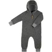Pure Pure Pure Wollwalk-Overall mit Kapuze und Klappbündchen, grau, 74