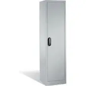 C+P Aktenschrank Acurado mit Drehtür, 5 Ordnerhöhen, H1950xB500xT500mm Front Lichtgrau Korpus Lichtgrau