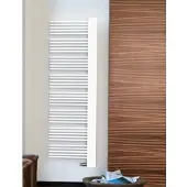 Zehnder Design-Heizkörper Yucca Cover von – 1.612 x 55 x 582 mm, Edelweiß, Pulverlackierung RAL 9016, montagefertig mit Wandkonsolen
