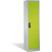 C+P Aktenschrank Acurado mit Drehtür, 5 Ordnerhöhen, H1950xB500xT500mm Front Viridingrün Korpus Lichtgrau