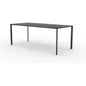 Vermobil Robuster Gartentisch Fox 200x90 cm schwarz NE