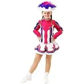 Buttinette Gardekostüm "Vallerie" für Kinder, fuchsia/violett