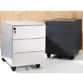 Dieffebi Rollcontainer anthrazit grau, 42x55.5x53.3 cm