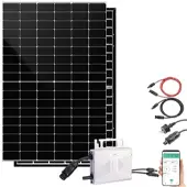 Revolt Solar-Set: WLAN-Mikroinverter + 460-W-Glas-Glas-Solarmodul + Kabel