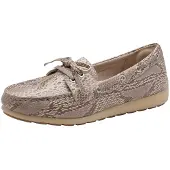 Tamaris Comfort Damen Slipper 8-84601-46 BEIGE Snake (beige, 39 EU)