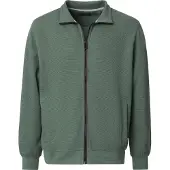 Casa Moda Sweatjacke Basic in Grün | Gr.: 3XL