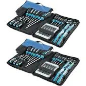 AGT 2 Paar 100-teilige Schraubendreher-Sets in praktischen Taschen