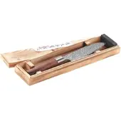 TokioKitchenWare Handgefertigtes Marken-Damast-Santokumesser mit 16-cm-Klinge