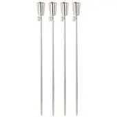 Carlo Milano Edelstahl-Gartenfackel "Amor", rostfrei, 280 ml,110 cm, 4er-Set