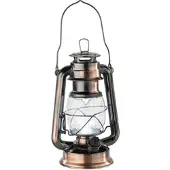 Lunartec Dimmbare LED-Sturmlampe, Batteriebetrieb, bronze, 42 Lumen, 1,5 Watt,