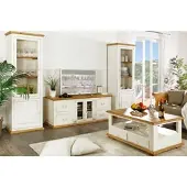 1a Direktimport TV-Kommode, Lowboard MEXICO weiss / honig, Pinie, Shabby Möbel Landhaus