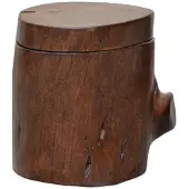 MiaMöbel Sitzhocker Timber höhenverstellbar Massivholz, Metall Sheesham