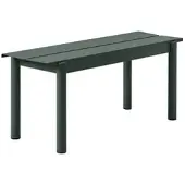 Muuto - Linear Steel Bank 110 cm, dunkelgrün