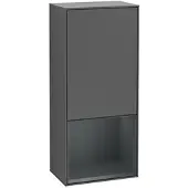Villeroy & Boch Villeroy und Boch Finion Seitenschrank G550HGGK 41,8cm, rechts, Emotion, Regal unten Midnight Blue Matt, Anthracite matt