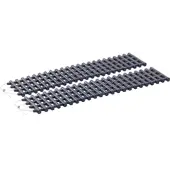 Lescars 2er-Set Kfz-Anfahrhilfen mit Tragetasche, 100 x 22 cm