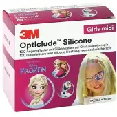 Solventum Germany GmbH Opticlude Silicone Disney Girls Midi 5.3 x 7 cm 100 ST