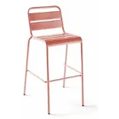 Oviala Barhocker aus Metall Rosa - Palavas