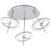 Selltec LED Deckenleuchte Q - AMY Smart Home Spotköpfe verstellbar, dimmbar, CCT Farbwechsel stahlfarbig Wohnzimmer, Flur, Büro-/Arbeitszimmer 6891-55