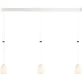Grau Oh China Trace Trio LED-Pendelleuchte-Weiß